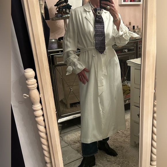 NWT C/MEO Collective Ivory Trench Coat - Picture 2 of 16